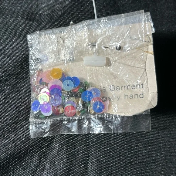 VINTAGE LAURENCE KAZAR Silk multi-colored beaded short jacket - Picture 12 of 16